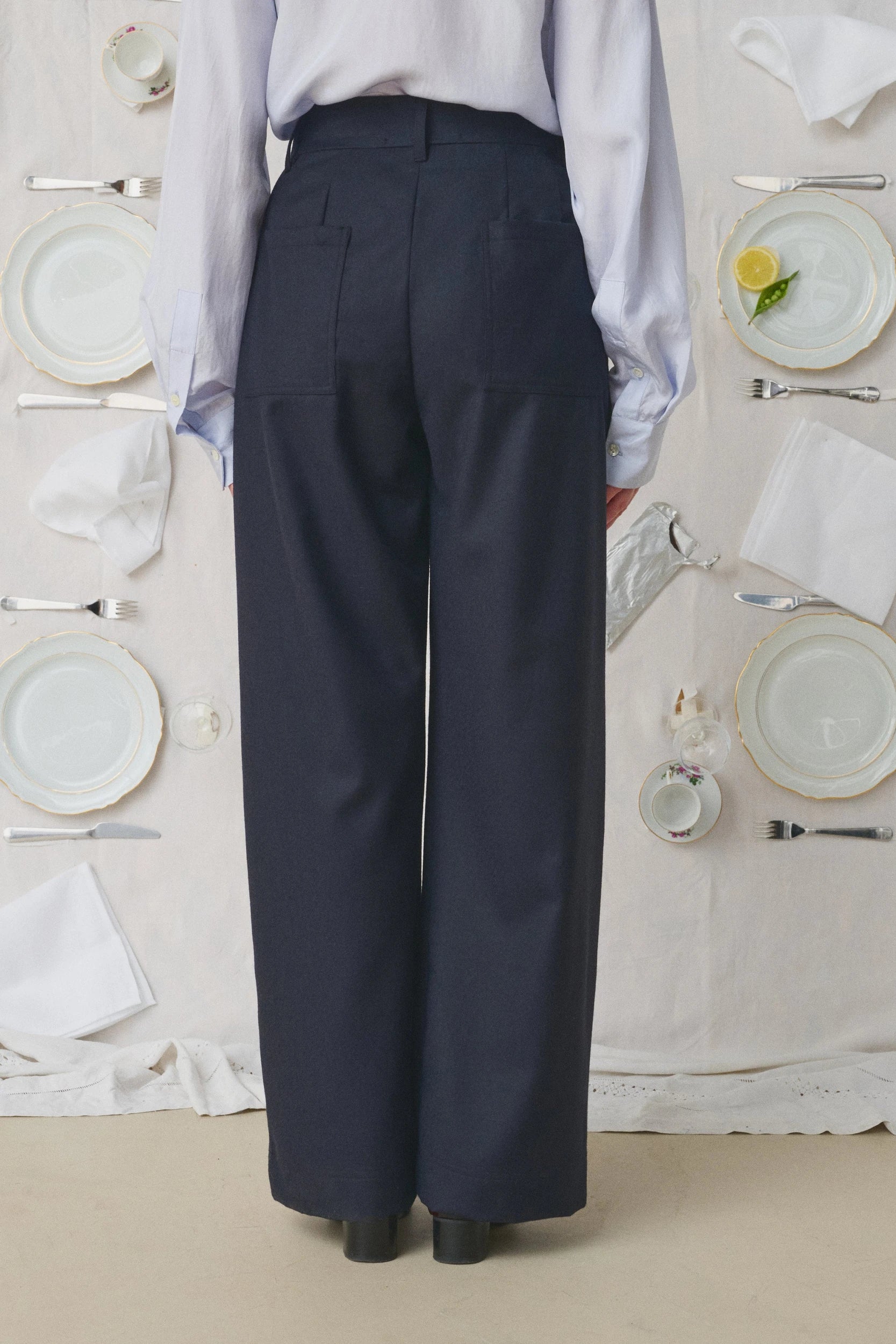 Miti Pantalon Bleu marine Mii, vue 3