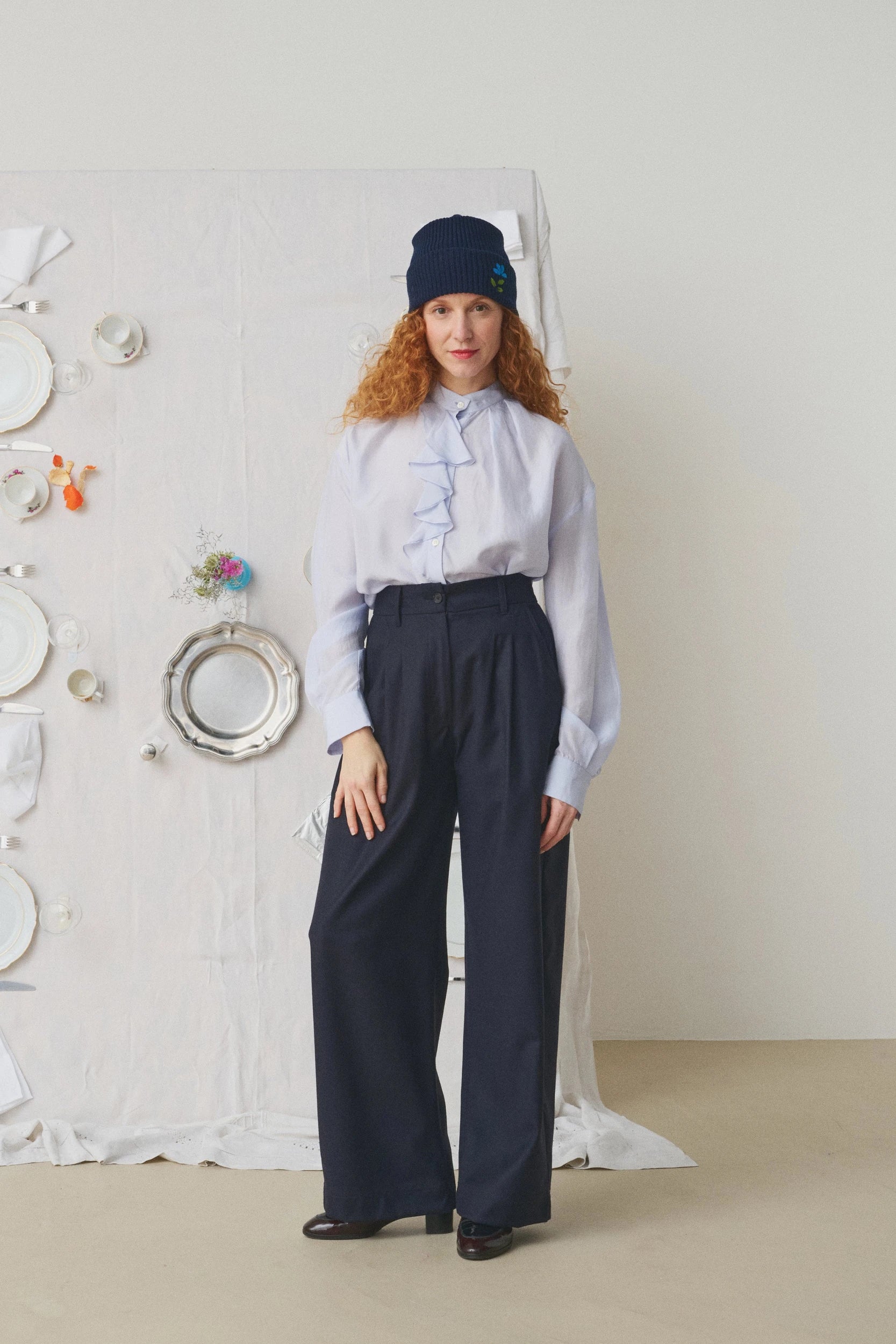 Miti Pantalon Bleu marine Mii, vue 4