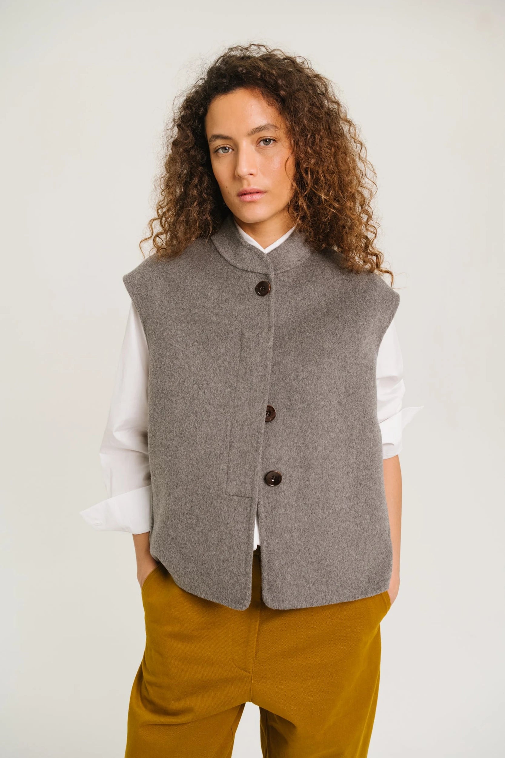 Mireia Darkgrey Veste Gris Sacrécoeur, vue 2