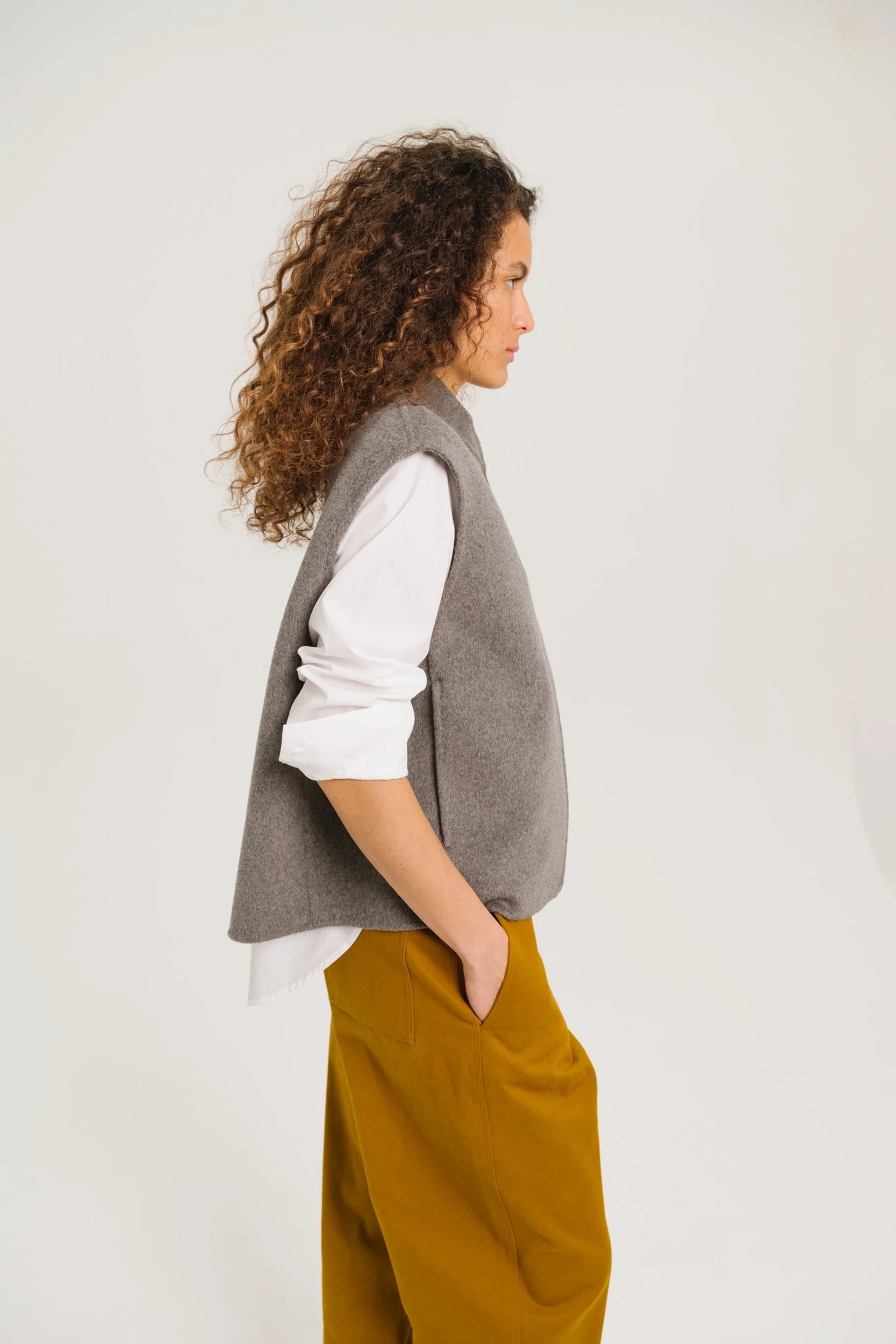 Mireia Darkgrey Veste Gris Sacrécoeur, vue 3