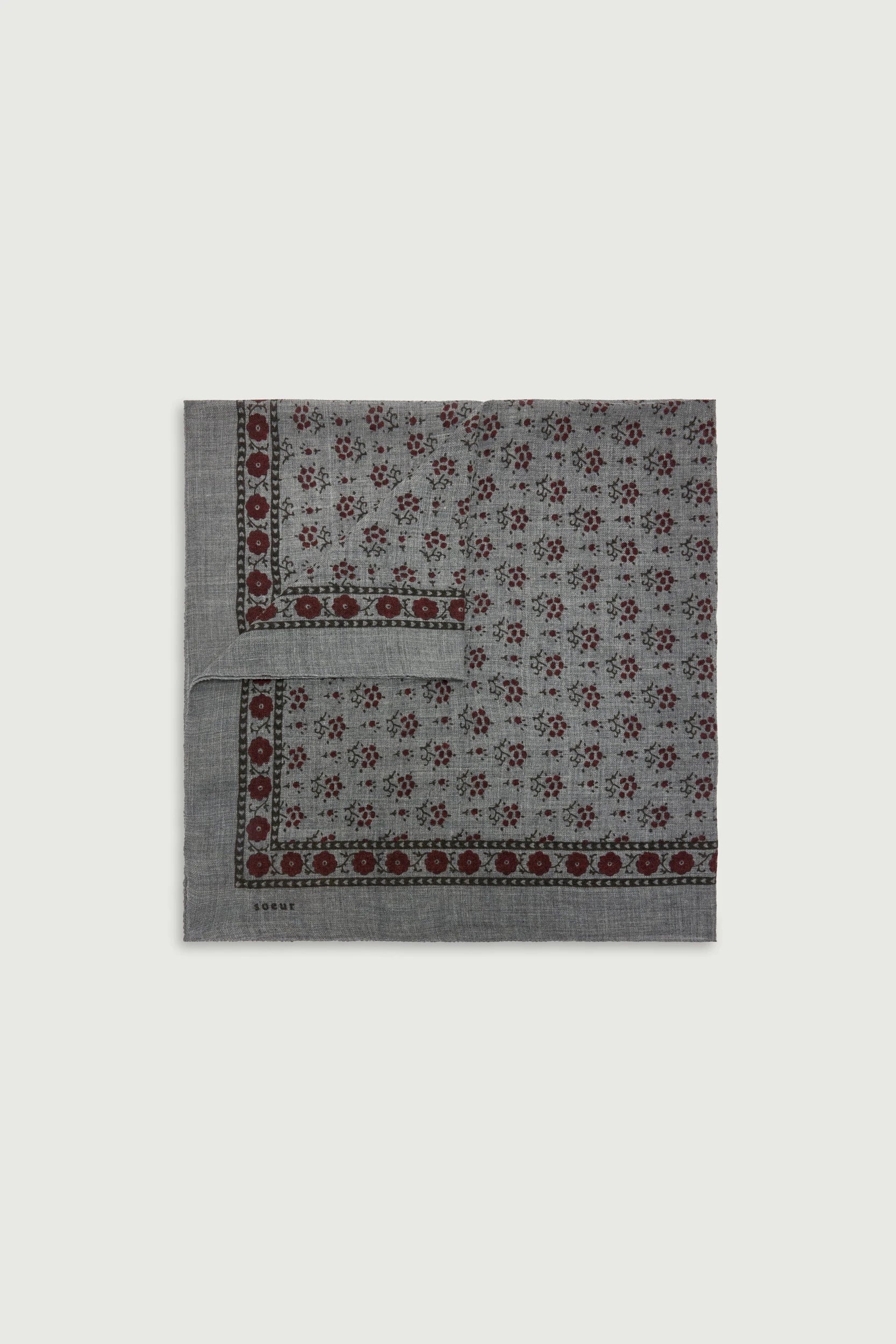 Dclassiq Écharpe Gris foncé Kaki Soeur, vue 1