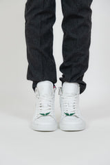 ZV1747 High Flash Smooth Calfs Sneakers White