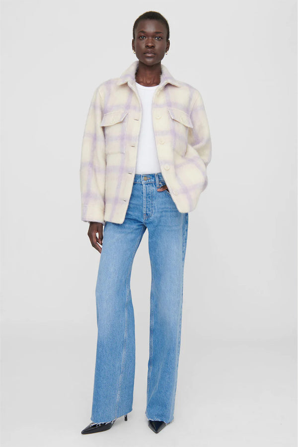 Phoebe Jacket Lavender and Cream
