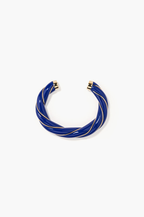 Diana Twisted Resin Bracelet Navy Gold