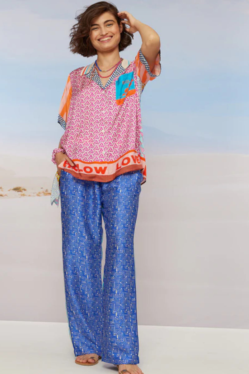 Avery Straight Leg Printed Trouser-Rangoli