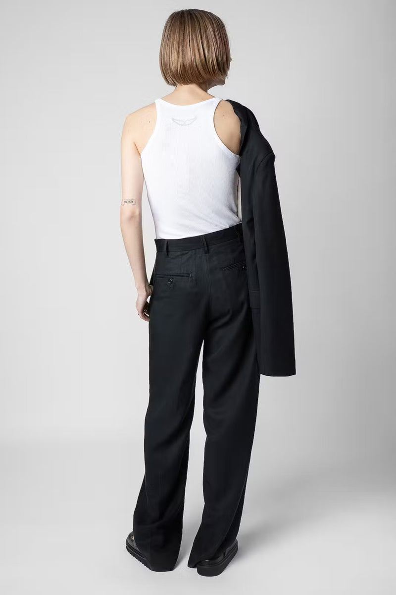 Peter Large Lyocell Pants Black