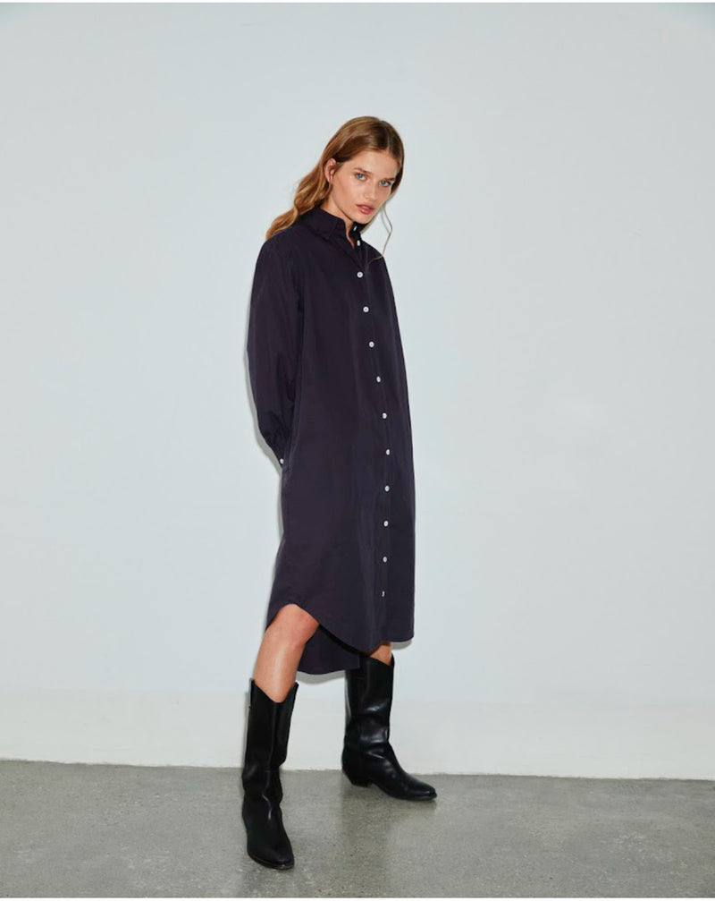 Olivia Shirt Dress Black