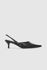 Willa Slingback Heels Black