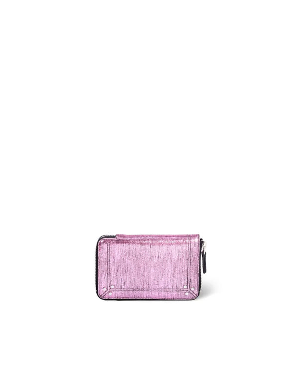 Julien Wallet Lame Pink