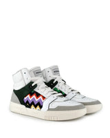 Basket High Sneakers White Green