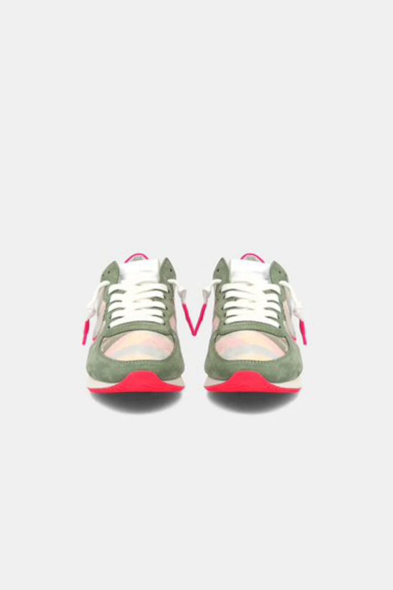 TRPX Low Woman Sneakers Pop Green Camouflage