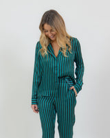 Shirt London Green Striped