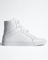 ZV1747 High Flash Smooth Calfs Sneakers White