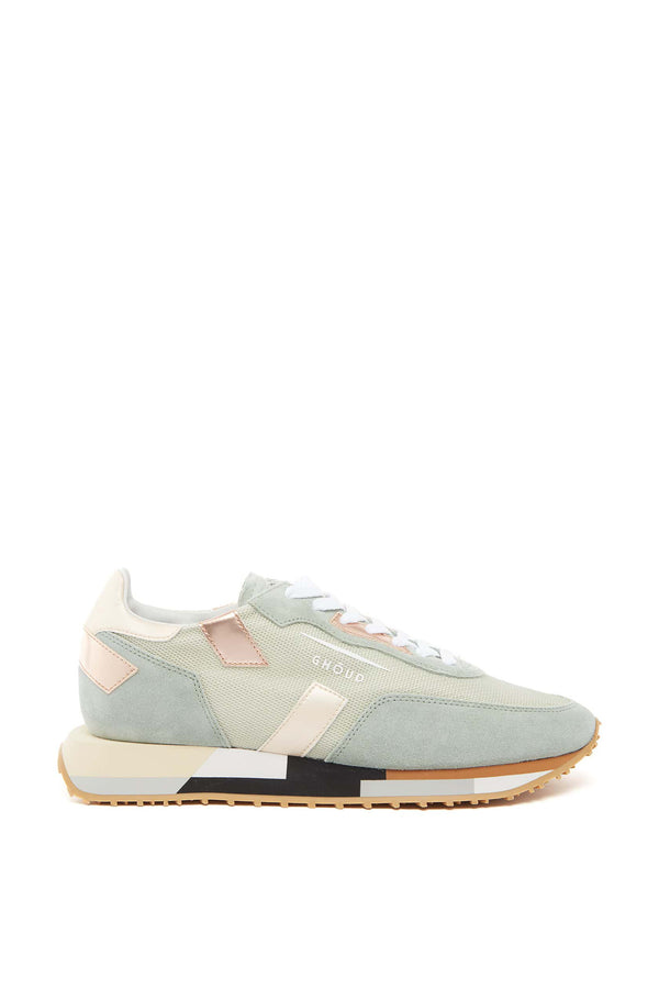 Rush M Low Wom Sneakers Mesh Mirror Sage Cream