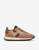 Rush One Low Mesh Leather Beige Brown