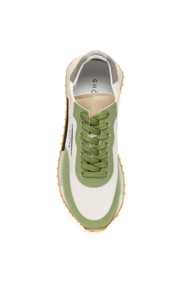 Star M Low Wom Sneakers Mesh Glitt Cream Brown
