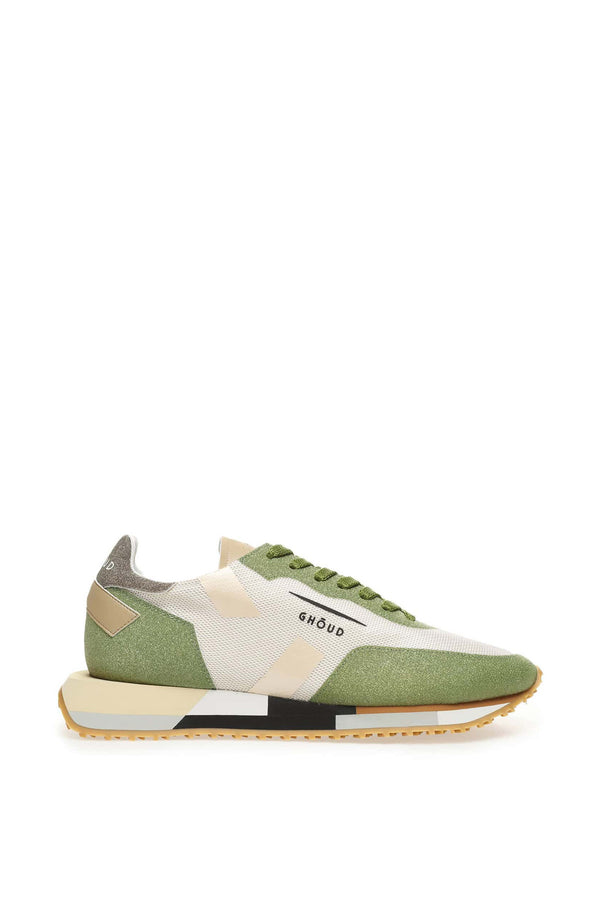 Star M Low Wom Sneakers Mesh Glitt Cream Brown