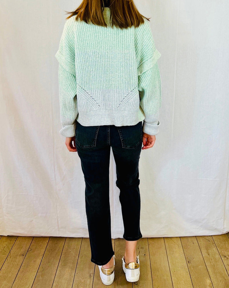 Dastan Sweater Green Blue