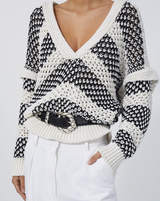 Lamina Sweater Off White Black