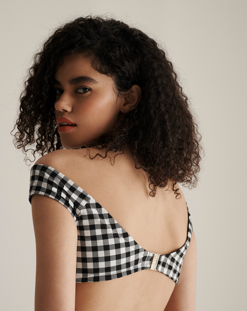 Eclipse Soft Bandeau Check Print