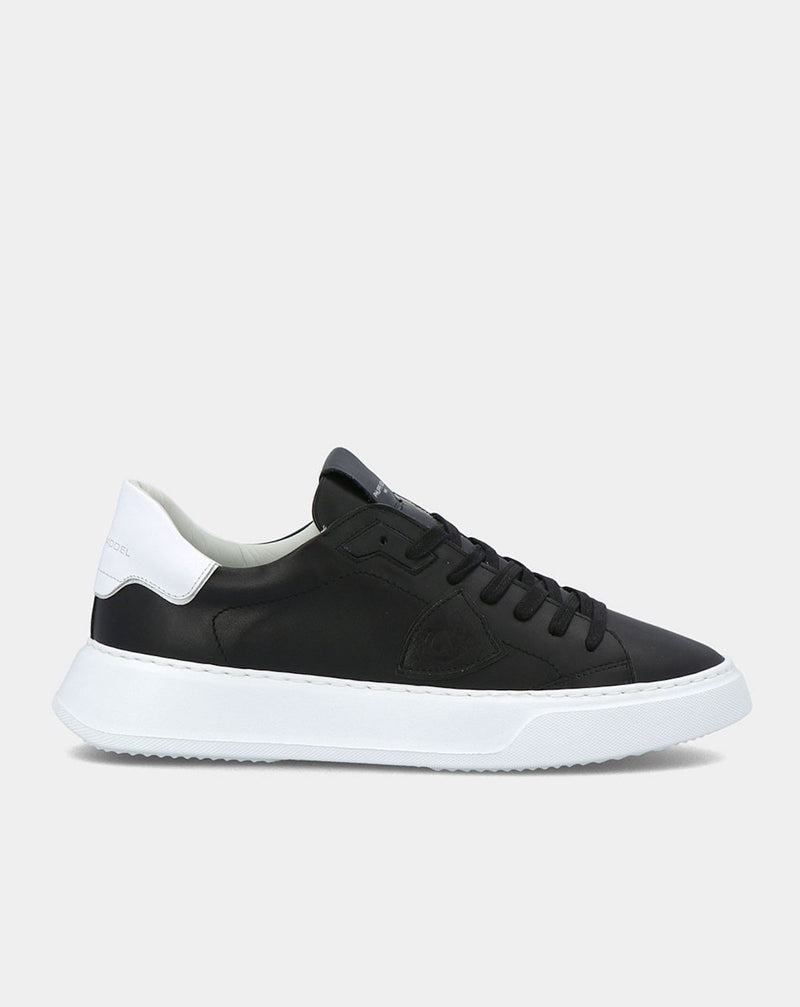 V005 Temple Low Sneakers Black Calf White