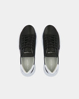 V005 Temple Low Sneakers Black Calf White