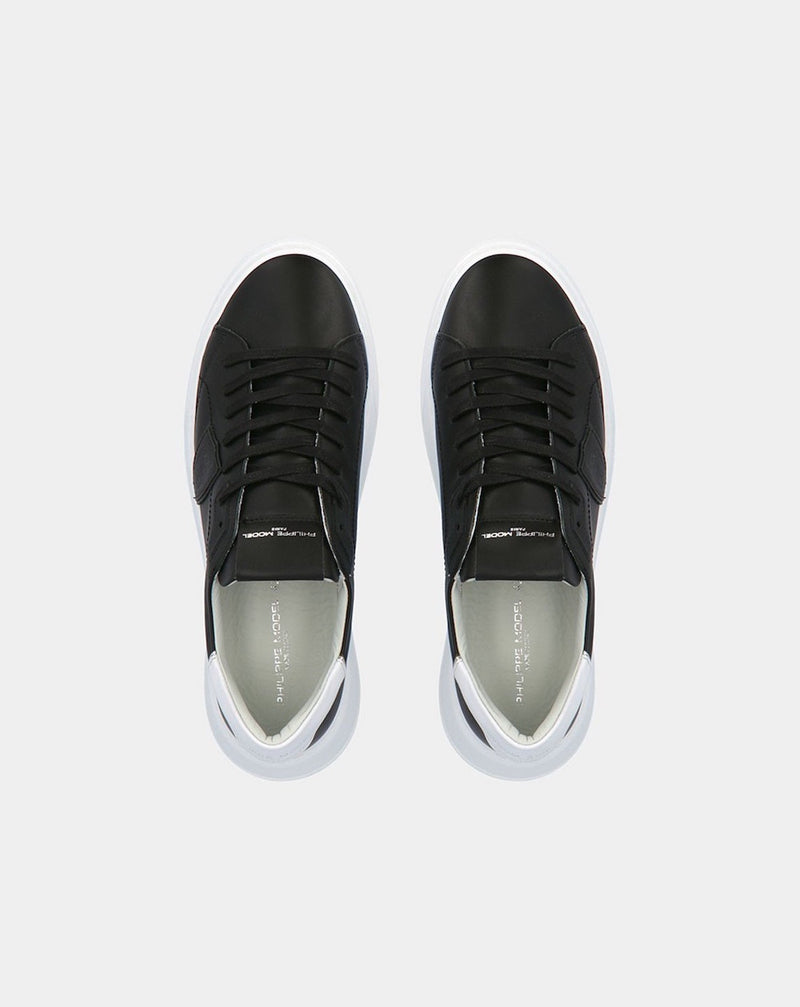 V005 Temple Low Sneakers Black Calf White