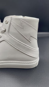 ZV1747 High Flash Smooth Calfs Sneakers White